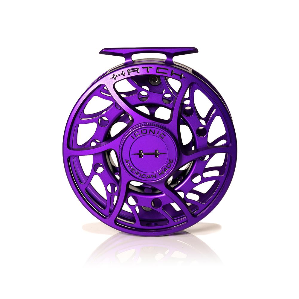 Hatch Outdoors 2025 Custom Phantom Iconic Fly Reel 9 Plus in Purple and Black